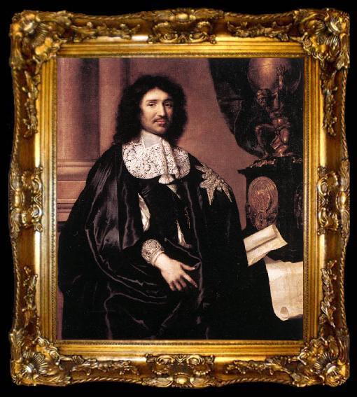 framed  LEFEBVRE, Claude Portrait of Jean-Baptiste Colbert sg, ta009-2